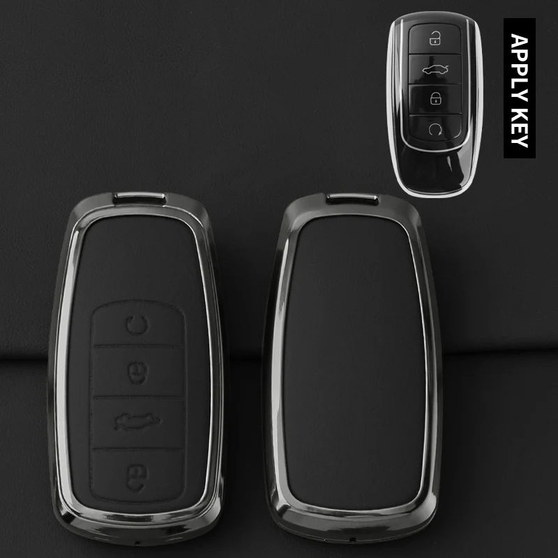 

Металлический кожаный чехол для автомобильного ключа для Chery Tiggo 8 Pro Tiggo 8plus New 5 plus 7pro Chery Tiggo 7 Pro Max Omoda 5 C5 Modod Shell