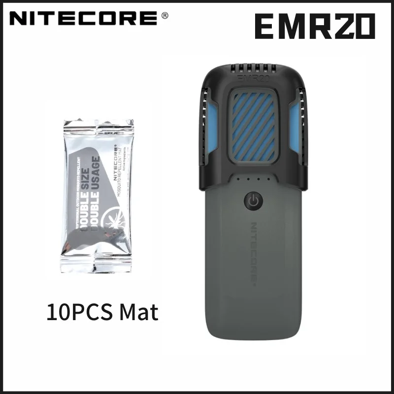 

NITECORE EMR20 Portable Mosquitoe Repeller USB-C Rechargeable Built in Battery PD/QC 3.0 18W Power Bank for Walk The Dog Camping