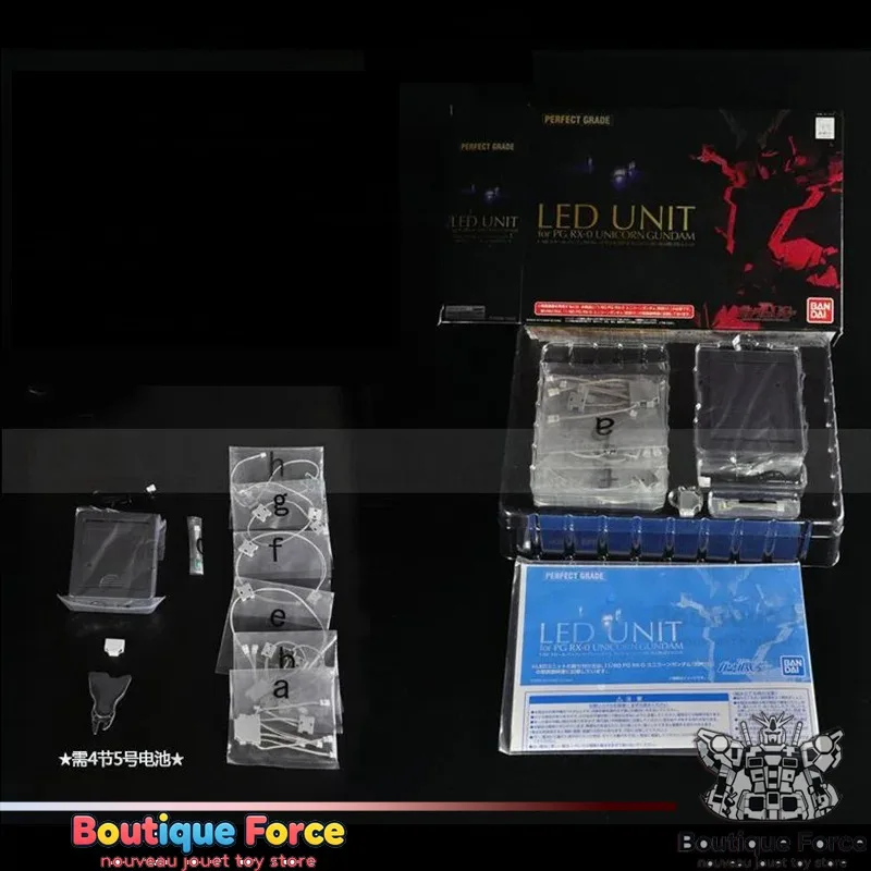 Фото Конструктор Bandai Gundam Unicorn Gundam Banshee PG 1/60: Модель-фигурка аниме с LED-подсветкой, оригинальный набор для сборки экшн-фигурки №4
