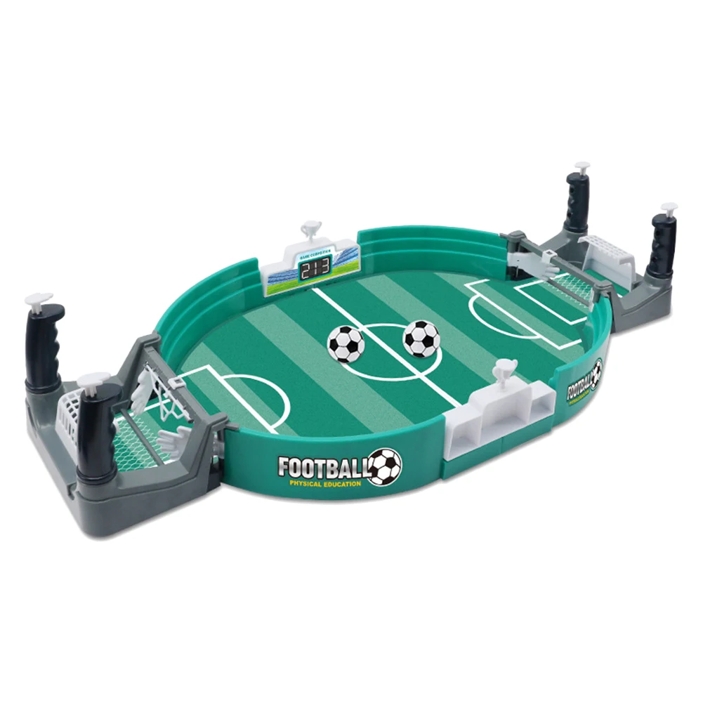 

Mini Tabletop Competitive Soccer Games Portable Real Football Field Games Easy Installation Safe Sturdy for Children Party Gifts