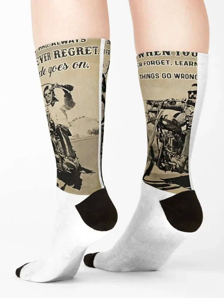 Чоппер Байкер во время езды называется жизнь вы берете хорошо с плохим