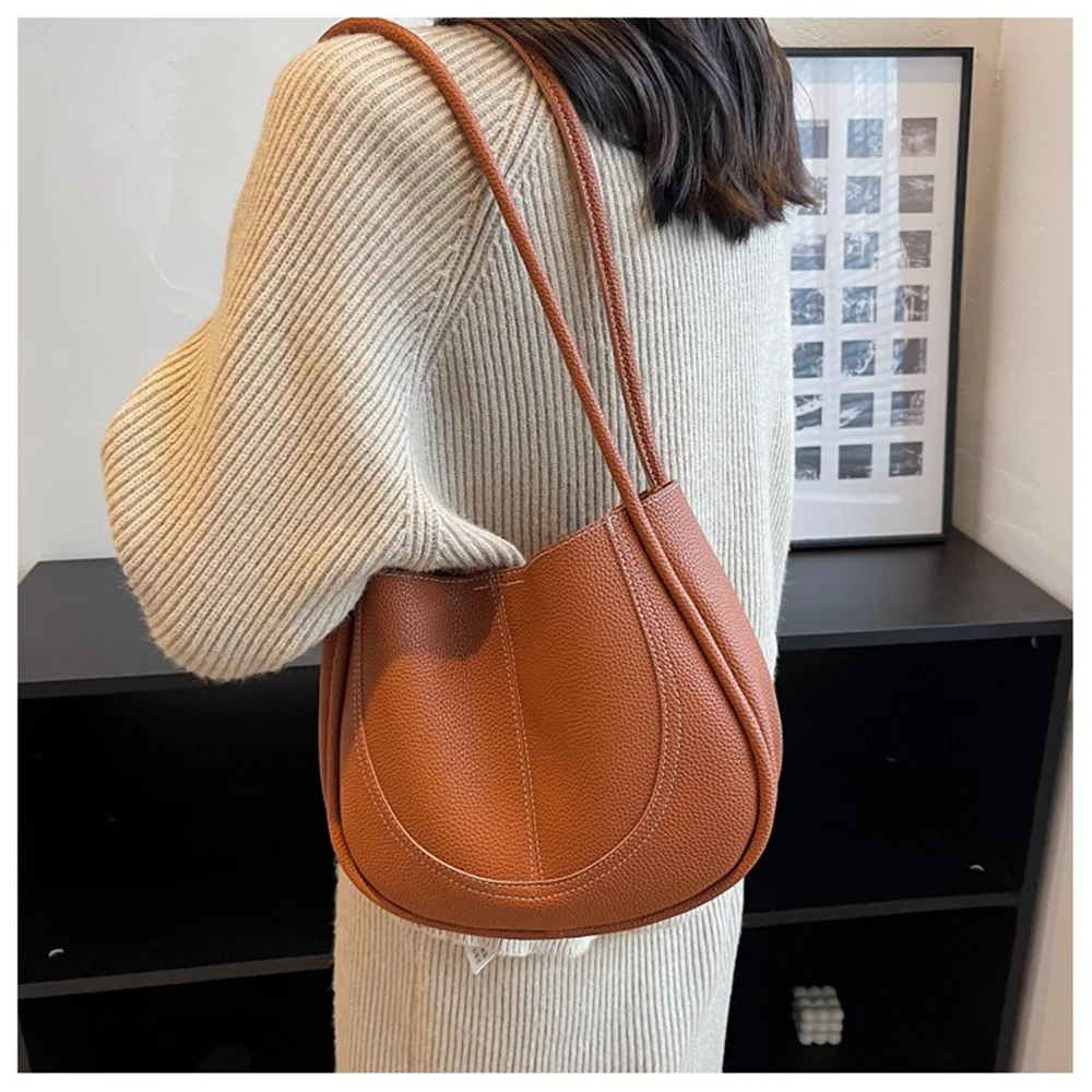

New Vintage British Style Lady Women's Large Capacity Leather Shoulder Crossbody Bags Handbag Messenger Purse Totes Bag Satchel