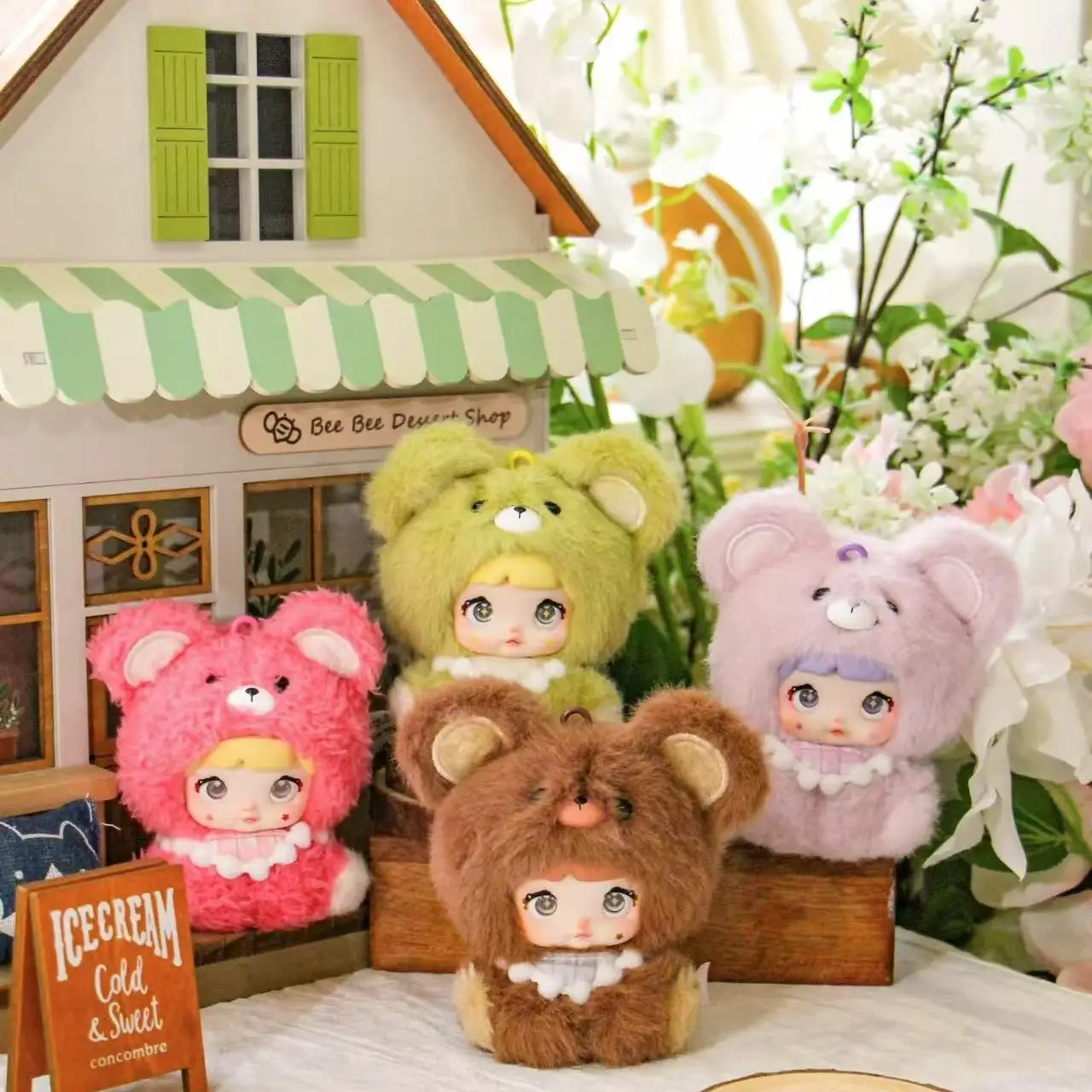 NOMMI клейкая серия Mi Bao Adoption Cottage Trend плюшевая кукла слепая коробка милый виниловый