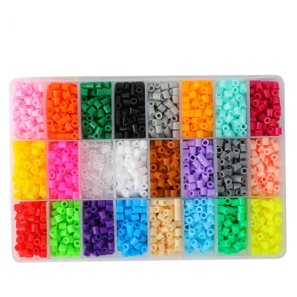 

24 Colors Fuse Beads Kit Fusion Beads for Kids Crafts Beading Toy