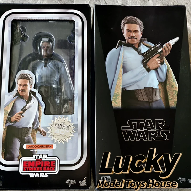 Фото HOTTOYS HT MMS588 1/6 Фигурка Ландо Калриссина в синем длинном халате, Star Wars: Война Звездных войн: Восстание Звездных войн, юбилейная коллекционная фигурка 12 дюймов №1