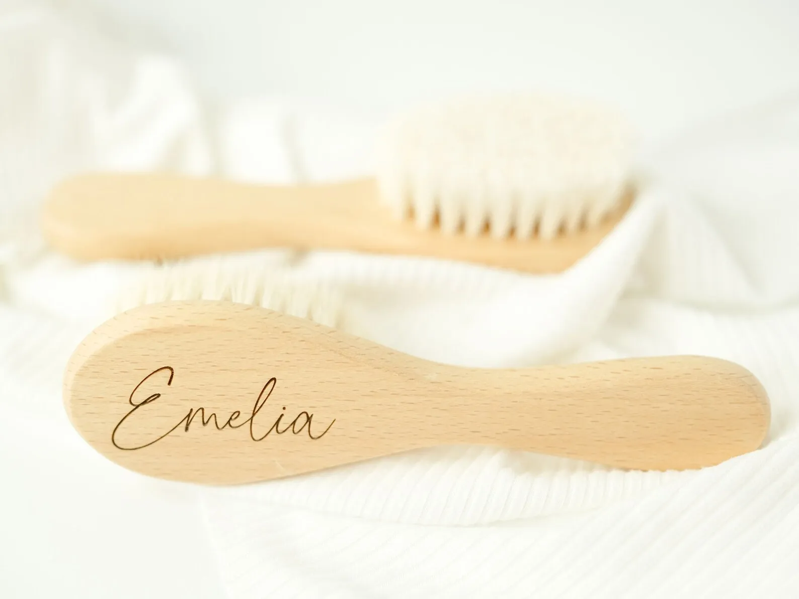 Персонализированная Детская щетка Подарочная для новорожденных с гравировкой