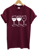 goblet wine print t shirt women short sleeve o neck loose women tshirt ladies summer fashion tee shirt tops clothes