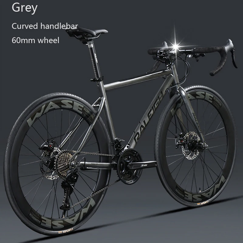 Дорожный велосипед 700C 27/ 30 скоростей дисковый тормоз гоночный рама из