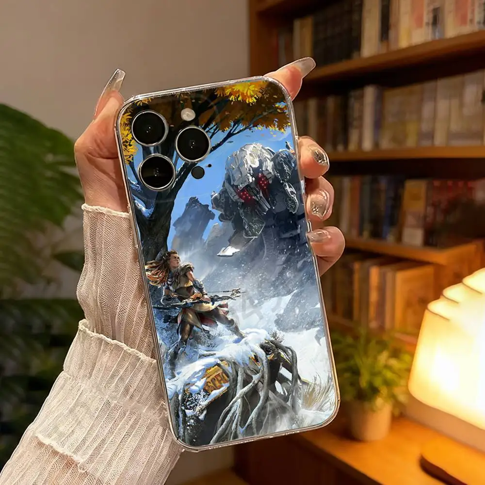 Чехол Aloy H-Horizon Z-Zero Dawn для iPhone 17, 16, 15, 14, 13, 12, 11, XR, Pro, Max, Plus, mini, противоударный бампер-накладка (art.: 3920da3771e0d) - 3920da3771e0d
