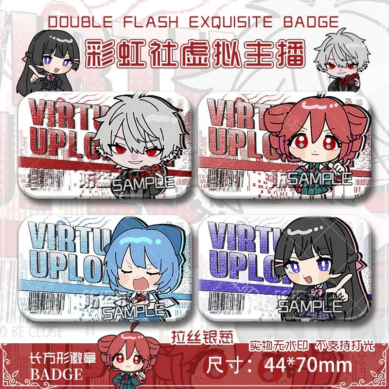 Фото Аниме ANYCOLOR NIJISANJI Vtuber Kuzuha Kasane Teto значок куртка джинсы булавка на лацкан коллекция брошь орнамент подарок на Хэллоуин №2