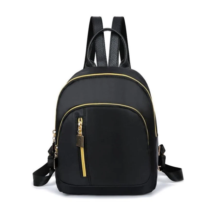 

New Women's Fashion Girl School Bag Multi-function Small Backpack Cute Backpack Satchel Women Shoulder Rucksack Black