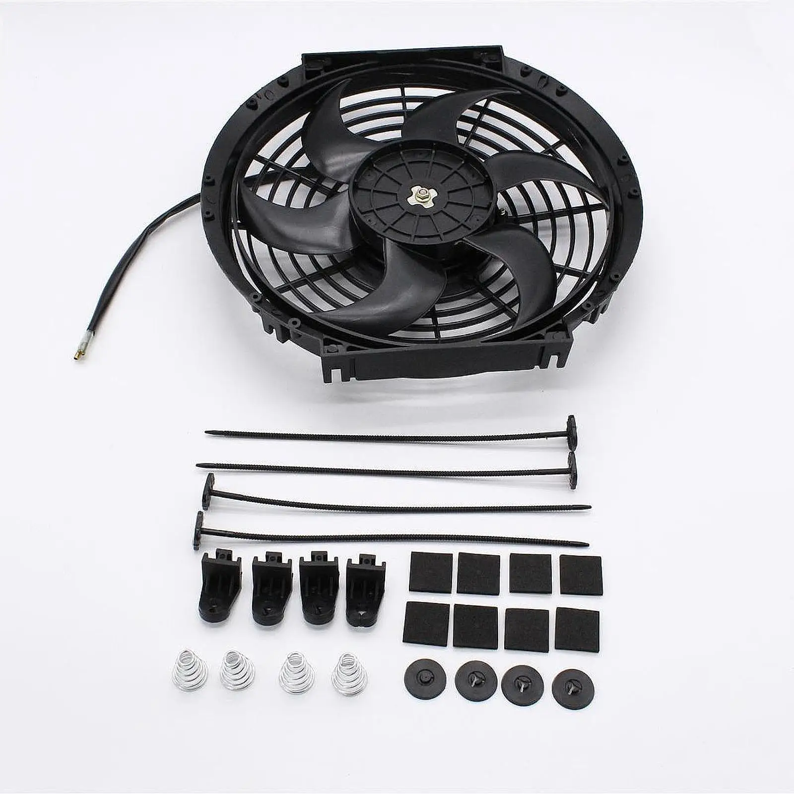Вентилятор радиатора 800 CFM высокая производительность 12 В черный универсальный