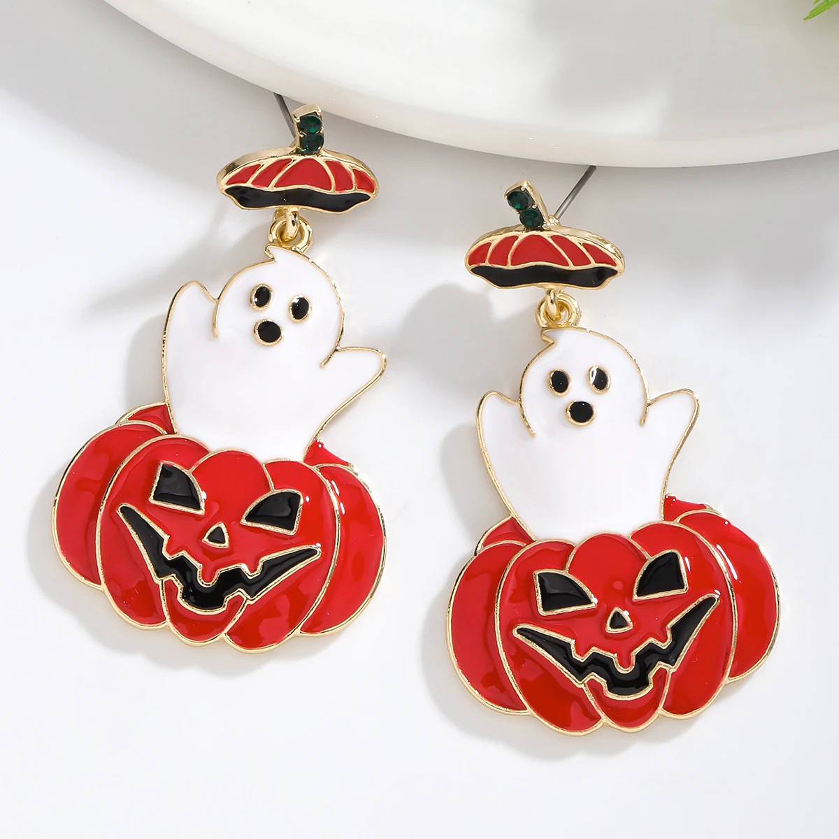 Эмалированная Тыква Vedawas милые женские аксессуары для празднования Хэллоуина