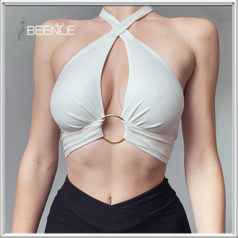 

BEENLE Lady Tank Tops Multi-wear Style Sling Camisole Elegant Camis High Street Wear Casual Outfit 2022 Spring Women's Clothing