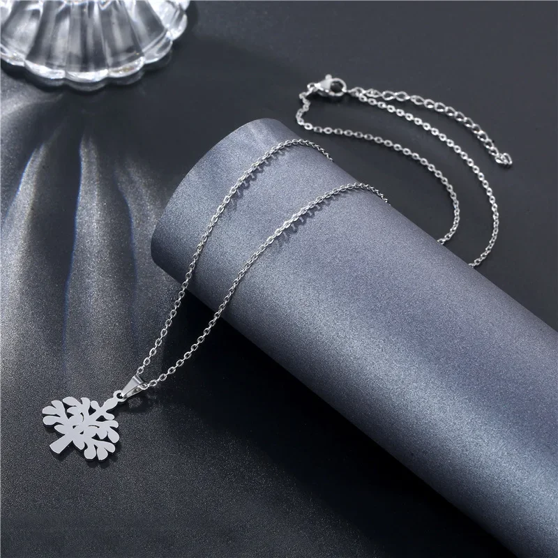 Подвеска из нержавеющей стали титановая сталь полый мир дерево подвеска