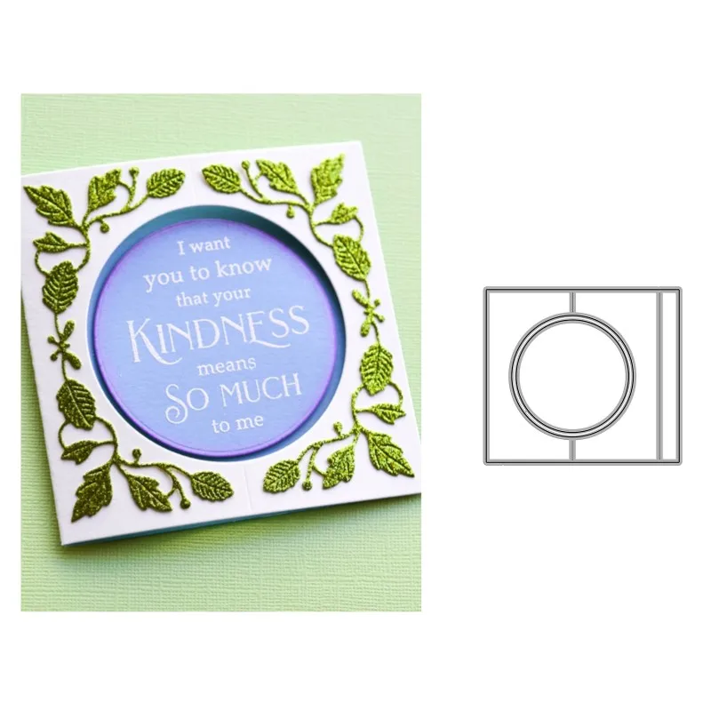 

2023 New Circular Arch Square Frame Metal Cutting Dies for Photo Scrapbooking Making Birthday Wedding Card Embossing Decoration