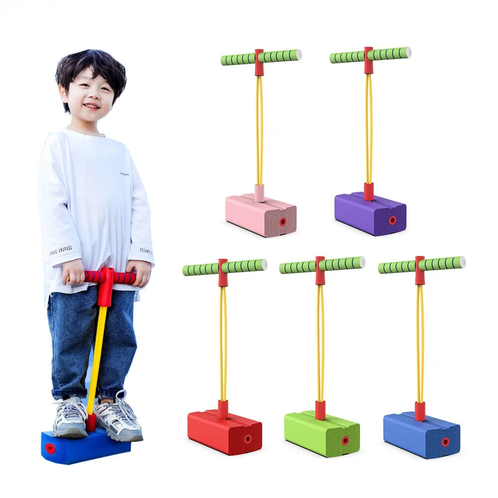 

Детские спортивные игры, игрушка Pogo Stick Jumper, комнатный и уличный игровой набор, Скакалка-лягушка для мальчиков и девочек, забавное оборудова...