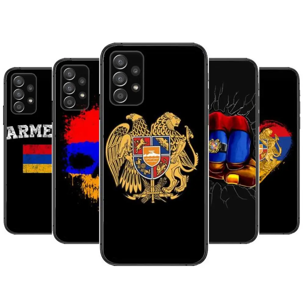 

Armenia Armenians Flag Phone Case Hull For Samsung Galaxy A70 A50 A51 A71 A52 A40 A30 A31 A90 A20E 5G a20s Black Shell Art Cell