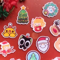 anime christmas accessories gifts pins student bag acrylic brooch figure santa claus decoration wreath collect