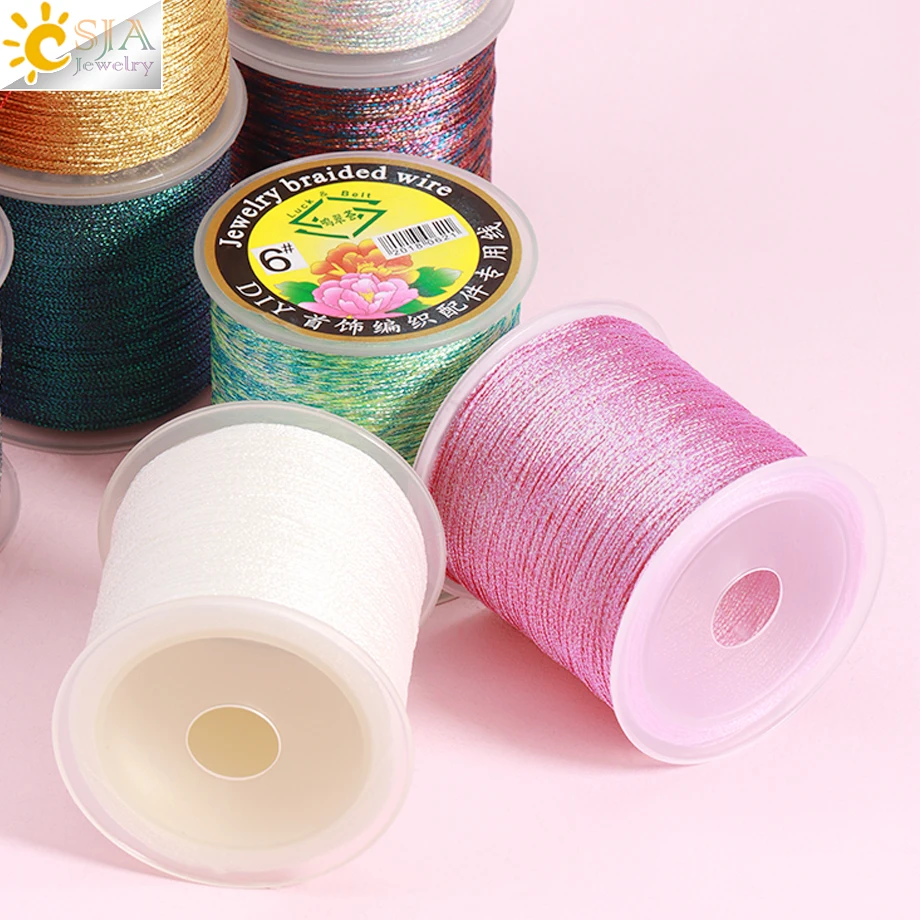 Прочный полиамидный нейлоновый шнур CSJA 6 нитей бисер шелковая нить веревка для DIY