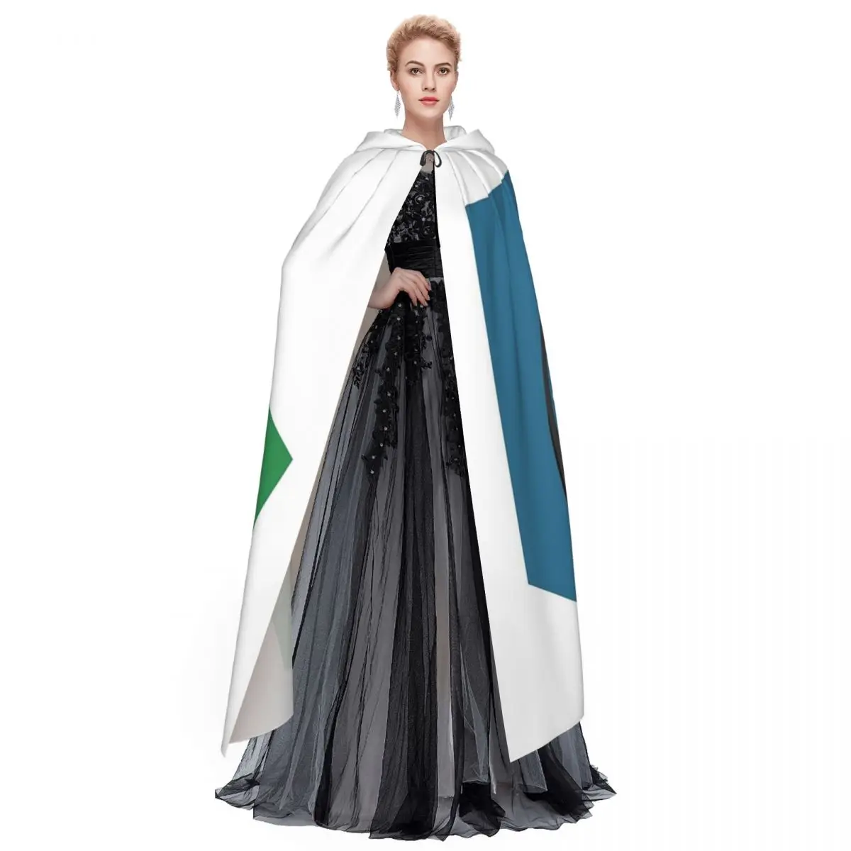 Лучо и его борьба Длинная накидка с капюшоном ведьма средневековый костюм