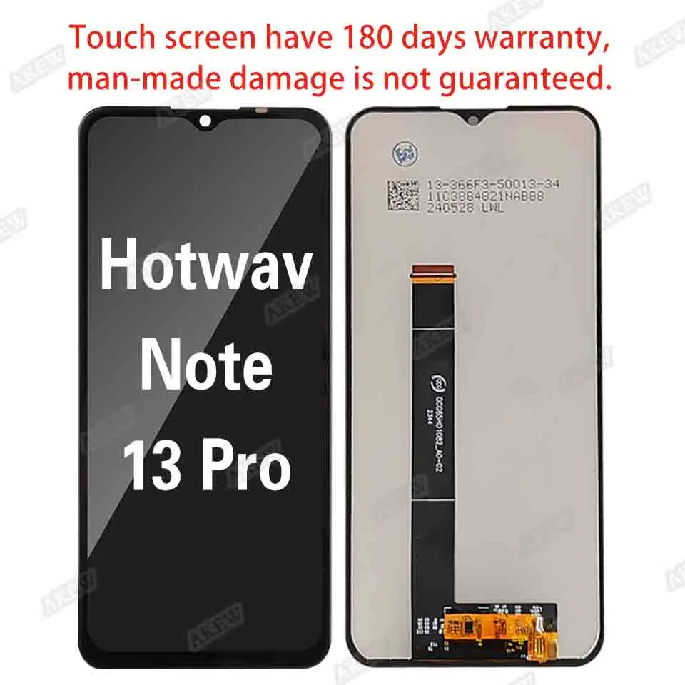 Фото ЖК-дисплей для Hotwav Note 13 Pro, сенсорный экран для HOTWAV Note 13 Pro Note 13 Pro Note13 Pro Note13pro, сменная деталь, оригинал №2