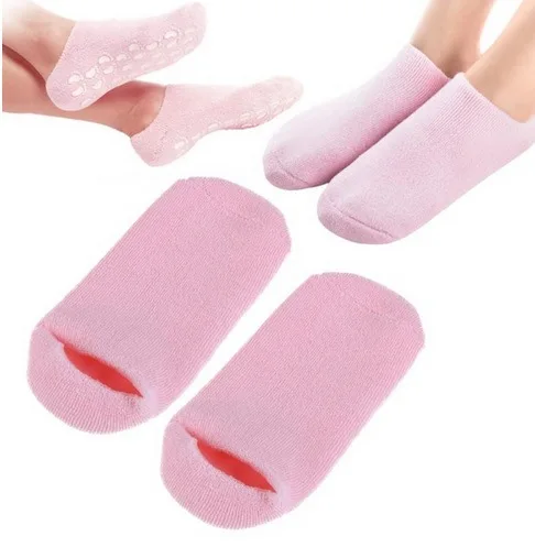 

1Pair Moisturize Soften Repair Cracked Skin Silicon Gel Sock Skin Foot Massage Care Tool Treatment Spa Sock for Foot Care