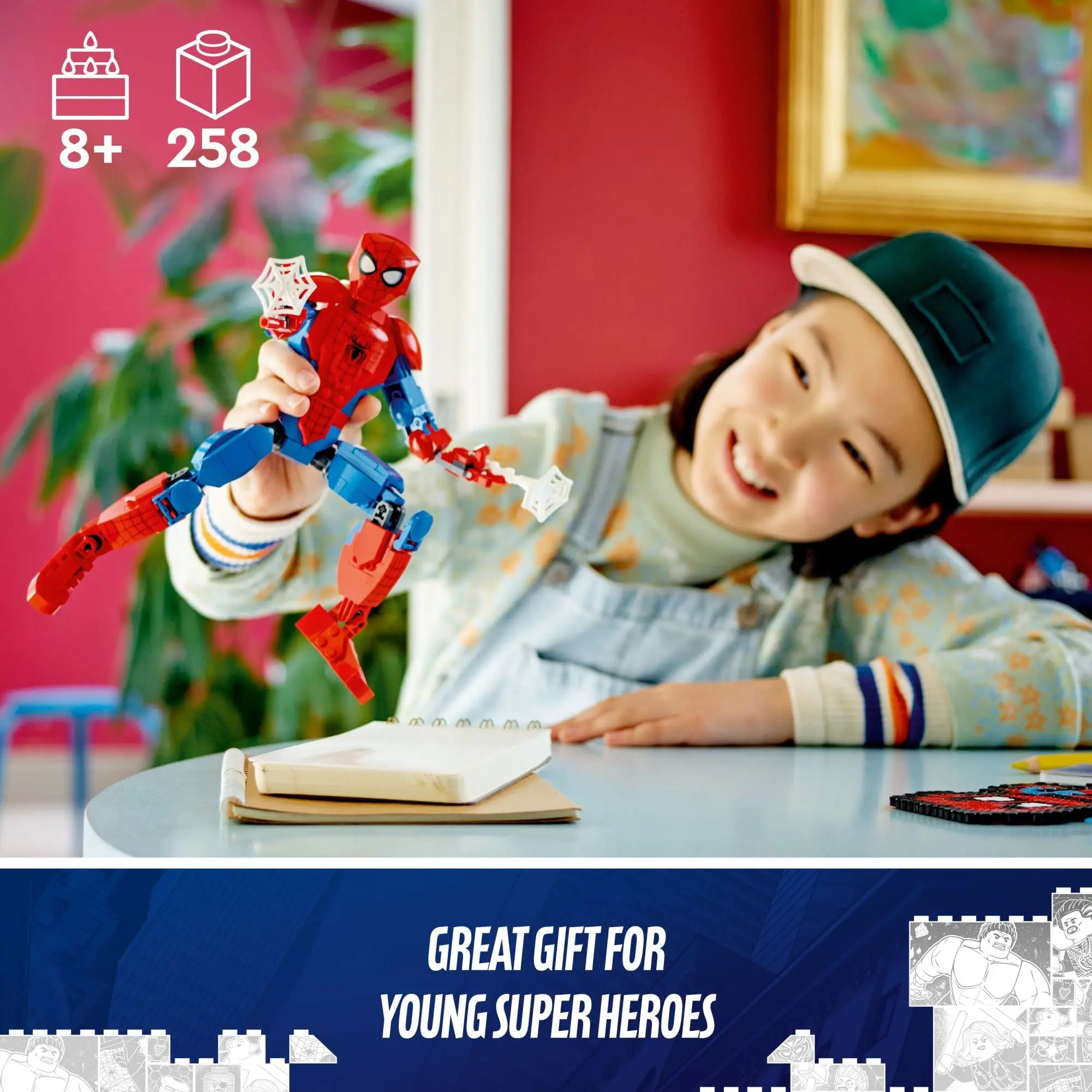 Фигурка LEGO &amp Marvel Человек-паук 76226 супергерои строящая искусство для детей