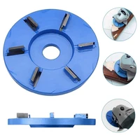6 teeth power wood carving disc tool milling cutterwoodworking turbo tea tray digging wooden carving disc tool for 16mm
