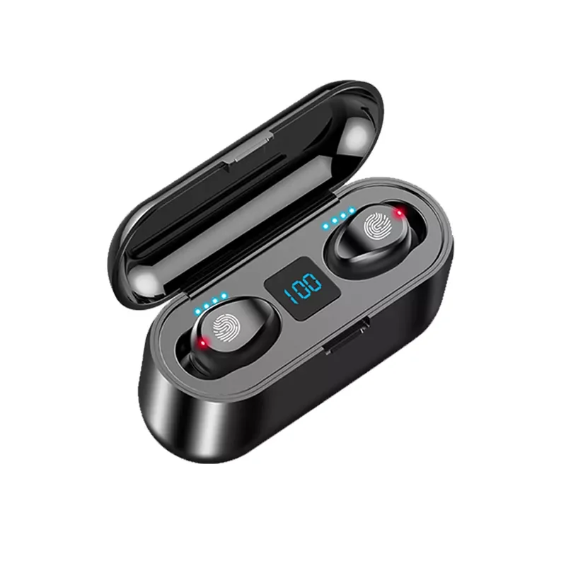

New F9 Wireless Bluetooth 5.0 Earphone TWS HIFI Mini In-ear Sports Running Headset Support iOS/Android Phones HD Call air pods