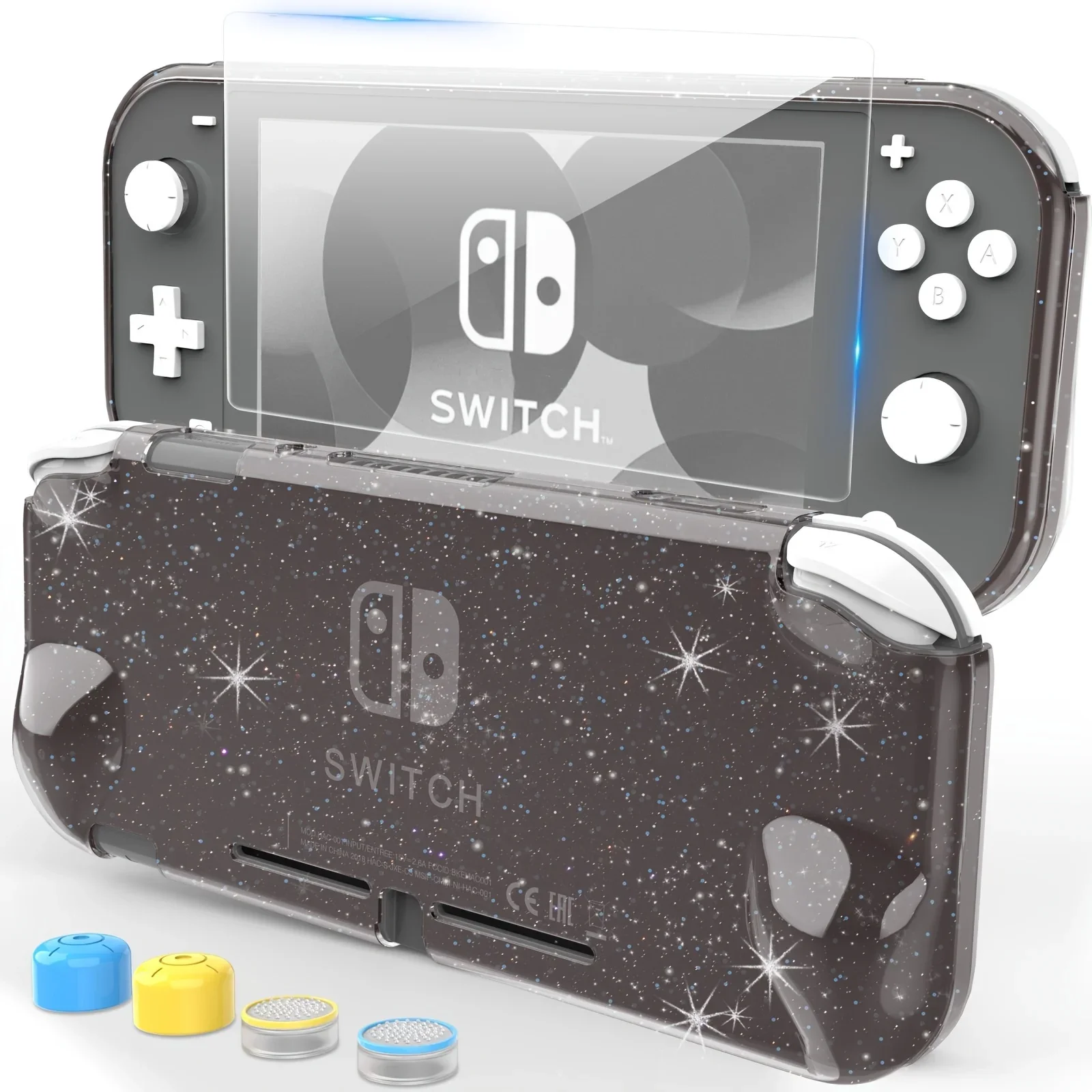 Прозрачный Защитный Чехол Из Тпу Со Звездами Для Switch Lite Включает Защиту Экрана И 4