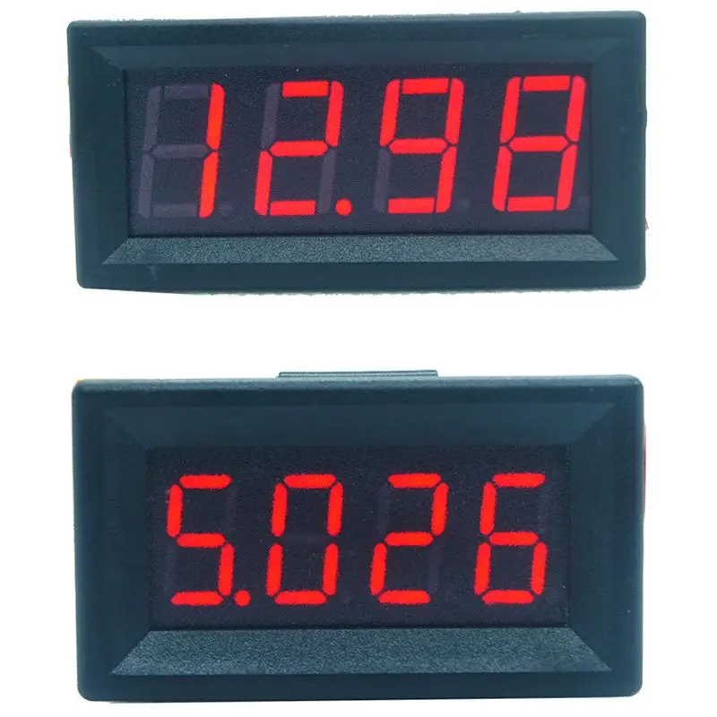 

Цифровой светодиодный мини-дисплей, 4 бита, 0-100 в, вольтметр, панель, вольтметр, измеритель напряжения, тестер