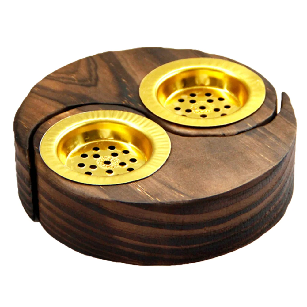 

1 Pair Wooden Incense Burning Base Home Aromatherapy Burner Chic Incense Burner