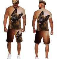 men t shirt funny husky dog 3d print mens tracksuit o neck male suit short sleeve tees