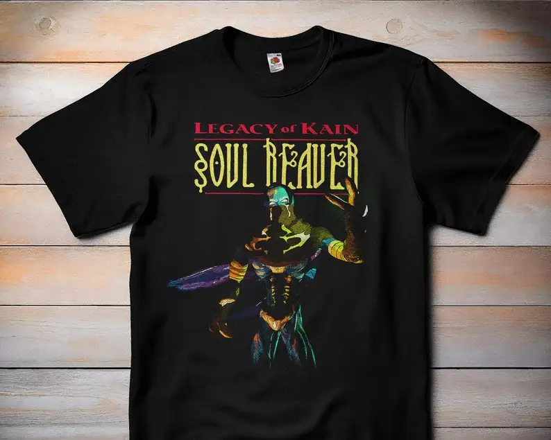 Legacy of Kain - Soul Reaver-V1-классическая видеоигра футболка для любителей фильмов ужасов