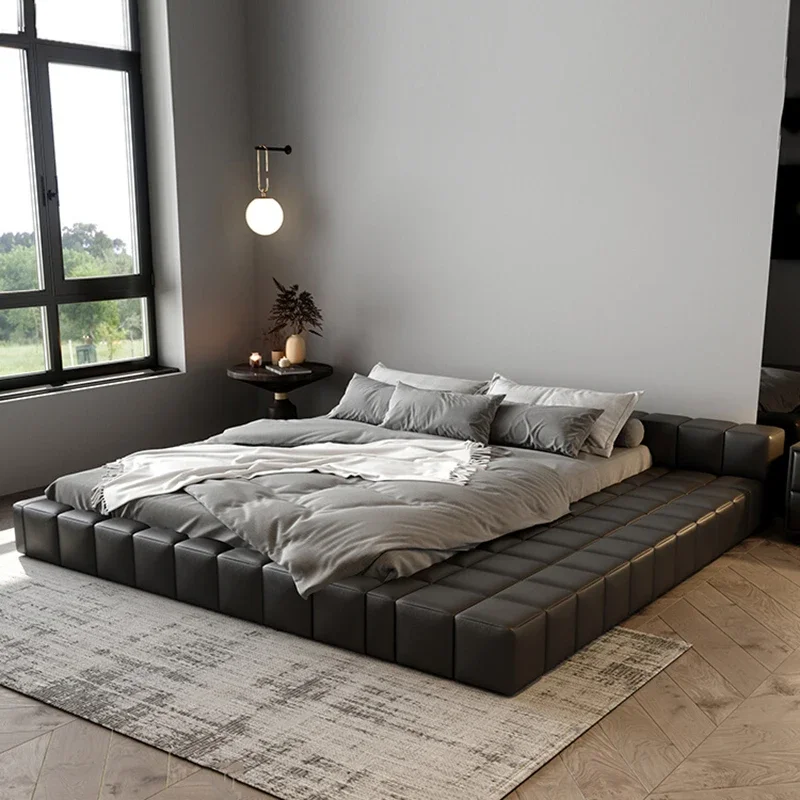 Скандинавская кровать для хранения эстетический прикроватный столик кровати