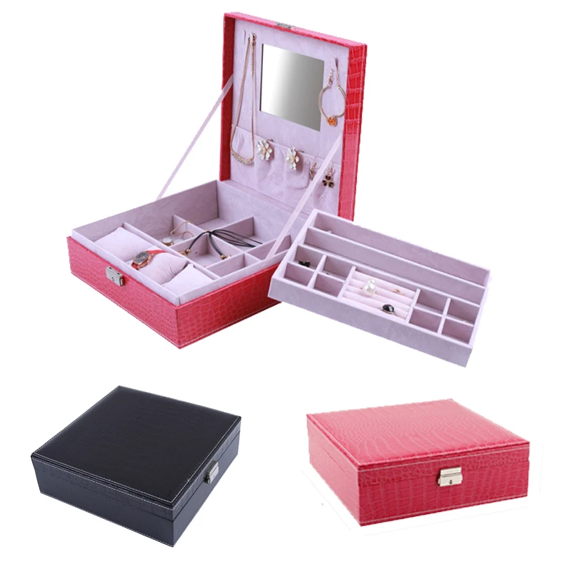 

Grids Handmade Watch Box Clock Box Time Box Watch Case for Watch Holding