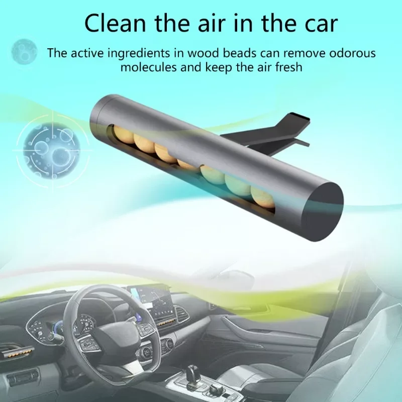 

AUTO PARTS Car Refresher Odor Eliminator Car Air Freshener Vent Clips Car Scentsy Beads A5KD
