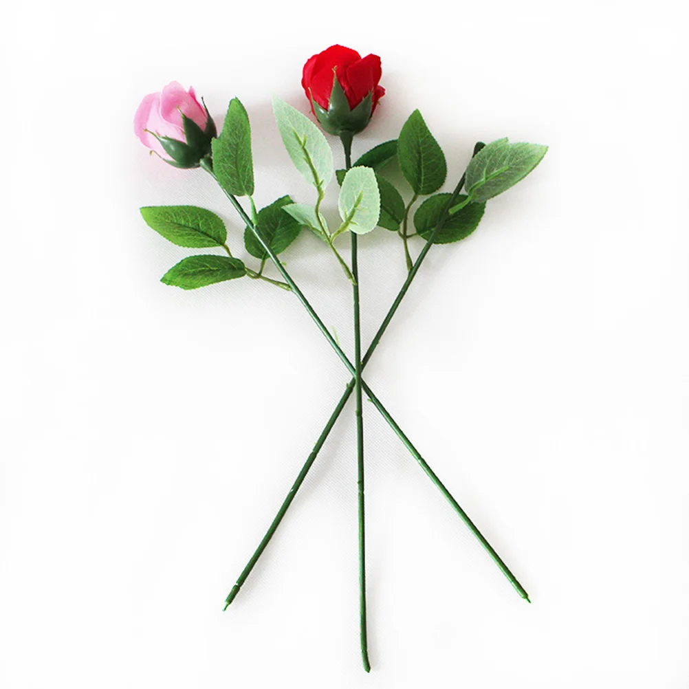 

Wire Stem Flower Stems Floral Artificialleaves Rose Green Greenery Faux Leafbouquet Branches Making Arrangement Florist