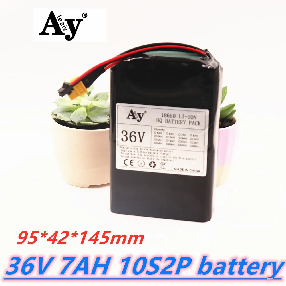 

2021NEW 36V Battery 10S2P 7Ah 18650 Rechargeable battery pack 250W high power battery 42V 7000mAh Ebike 15A BMS