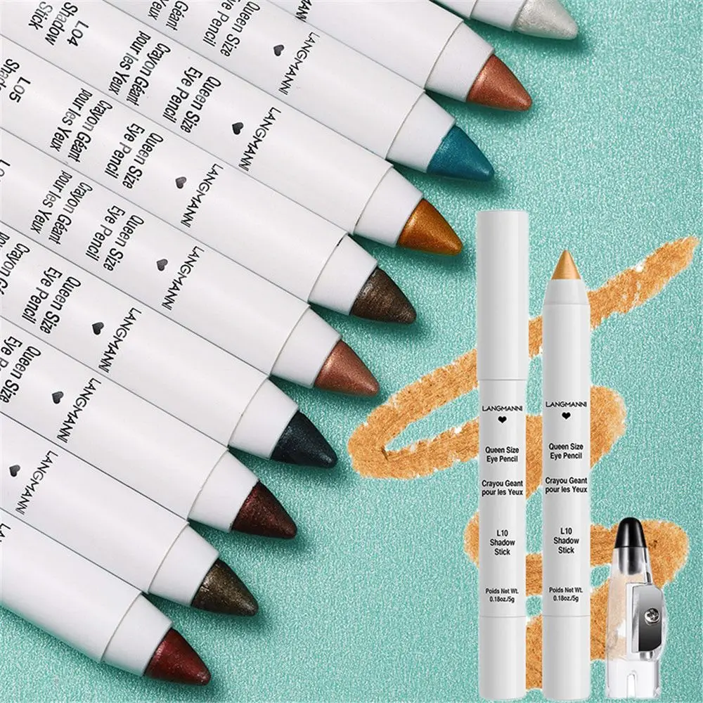 

Водостойкий перламутровый карандаш для макияжа с точилкой, стойкий карандаш для шелкопряда, хайлайтер, ручка для теней, палочка для теней д...