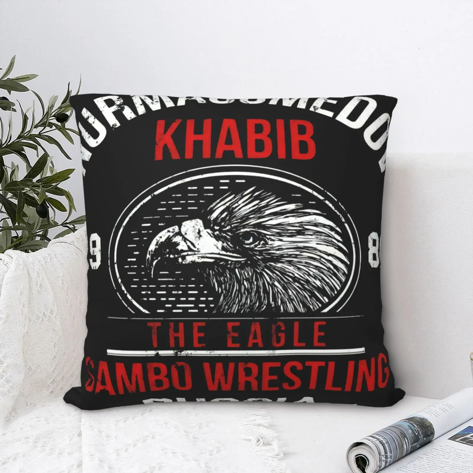 

Khabib The Eagle Sambo, чехол для подушки, чехол для подушки, белый чехол для подушки, чехол для дивана, чехол для диванной подушки, чехол для белой совр...