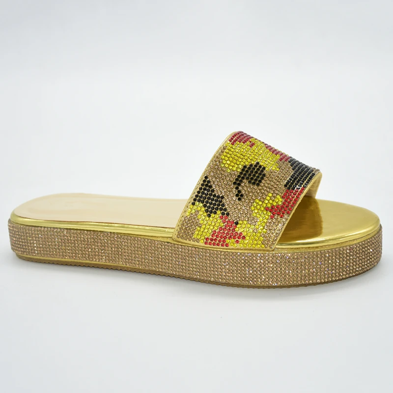 Новый дизайн итальянская Летняя женская обувь стразы 5 цветов Заводская оптовая