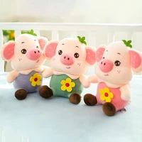 pig plush toy ultra soft flower element birthday gift cute strawberry pig simulation animal doll pig plush toy for children
