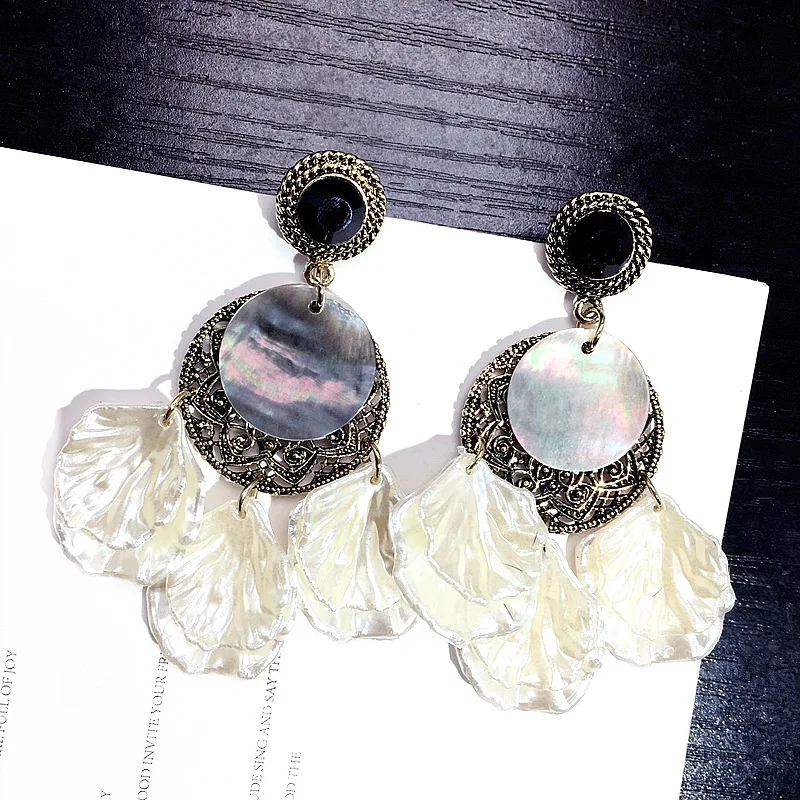 

2023 Vintage Bohemian Shell Earrings Internet Influencer Long Earrings Jewelry For Birthday/valentine's Day Gifts