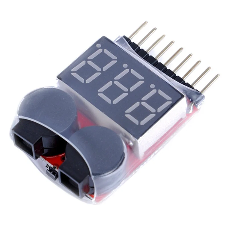 

Индикатор низкого напряжения для 1S/2s/3s/4s/6s/7s/8s, индикатор напряжения батареи Lipo, тестер, оптовая цена на 3,7 в, 7,4 В, 11,1 В