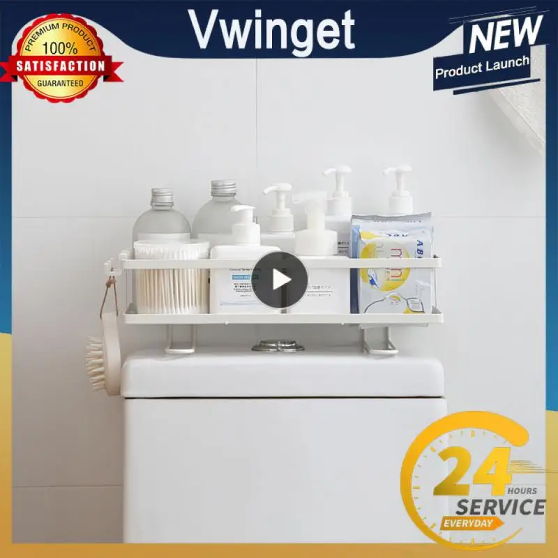 

Toilet Over Shelf Storage The Toilet Gadgets Punch-free Kitchen Storage Rack Toilet Paper Organizer Shelves Bathroom Accessory