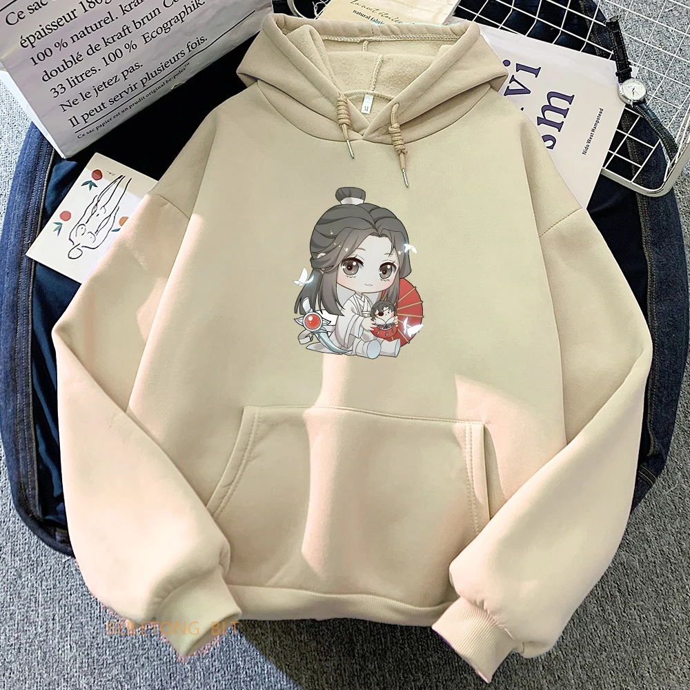 

Heaven Official's Blessing Tian Guan Ci Fu TGCF Graphic Hoodies WOMEN Sense of Design Anime Print Sweatshirt Autumn/Winter LOOSE