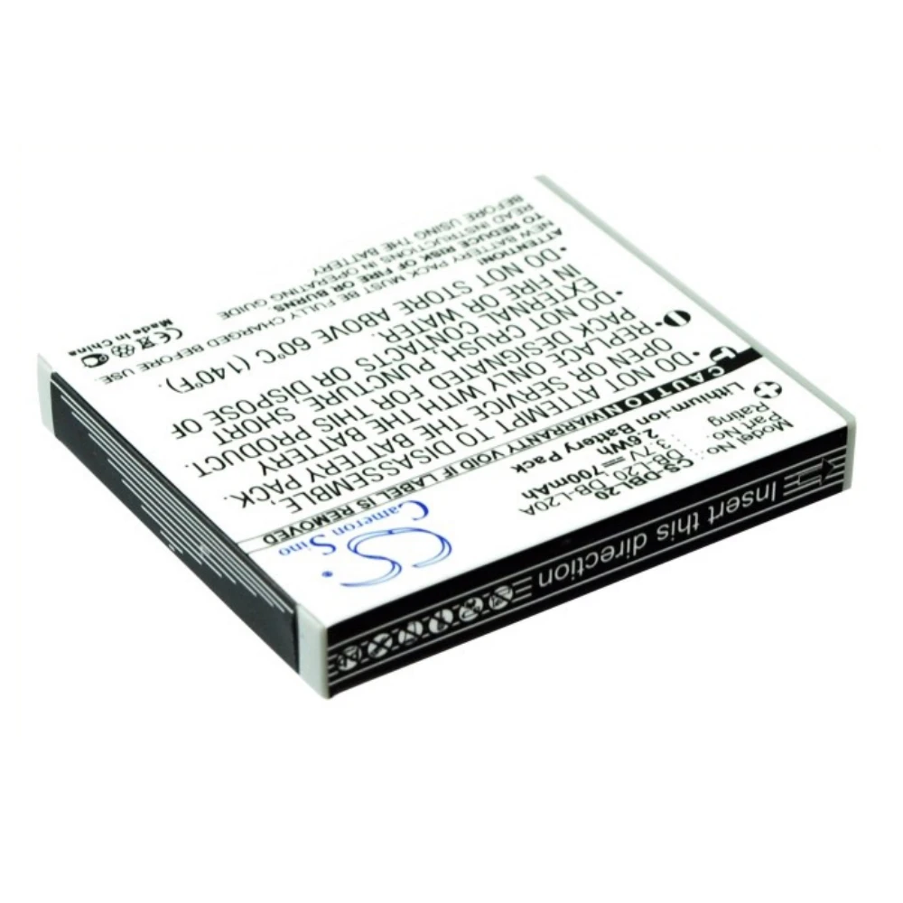 Фото Литий-ионный аккумулятор для камеры Sanyo, 3,7 В, 700 мАч, совместимые модели: Xacti DMX-C1, Xacti DMX-C4(D), Xacti DMX-C4(L), Xacti DMX-C4(N) №2
