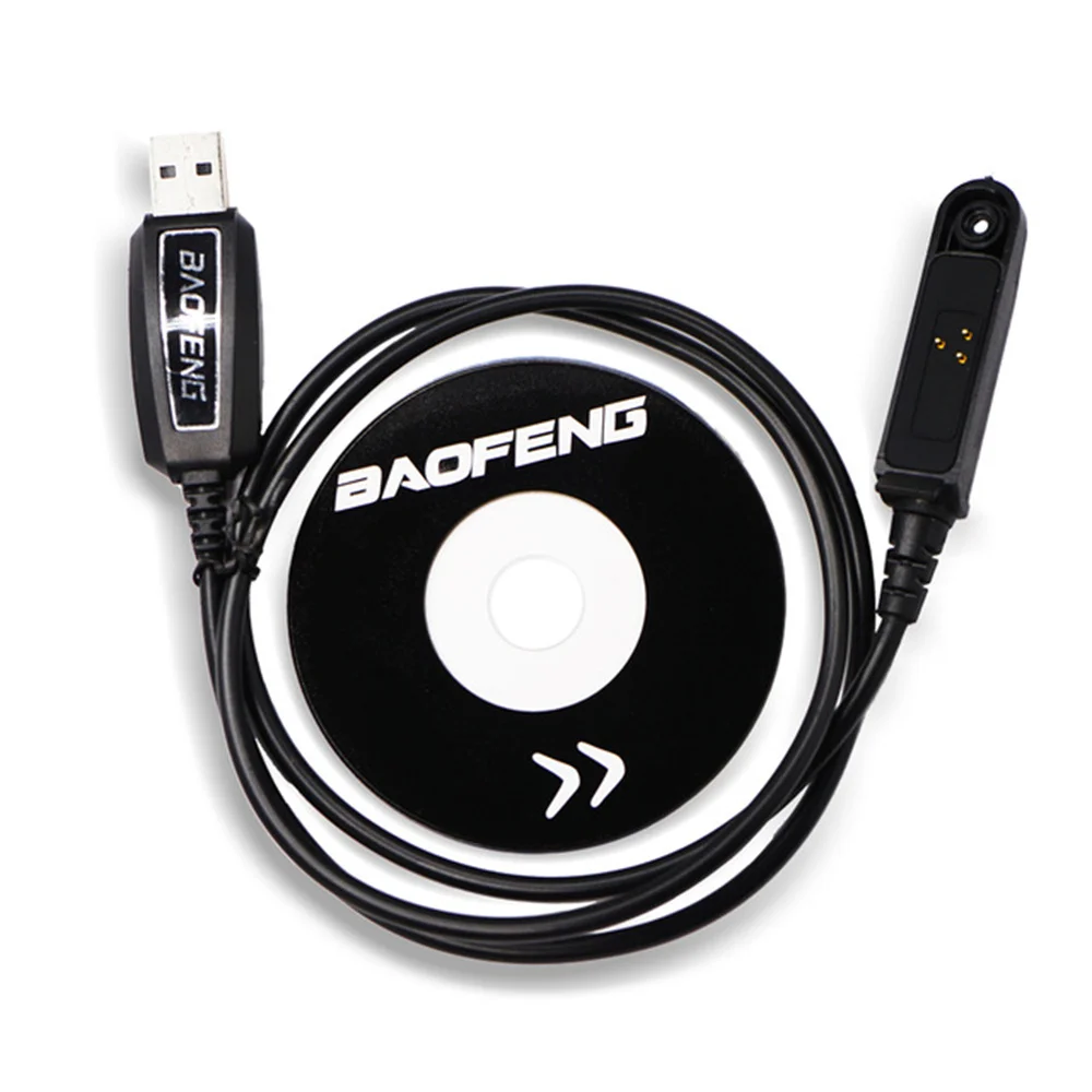 

Original Baofeng UV-9R Plus USB Programming Data Cable With CD Disk For Walkie Talkie UV9R A58 UV9R Plus BF-9700 MIC Accessories